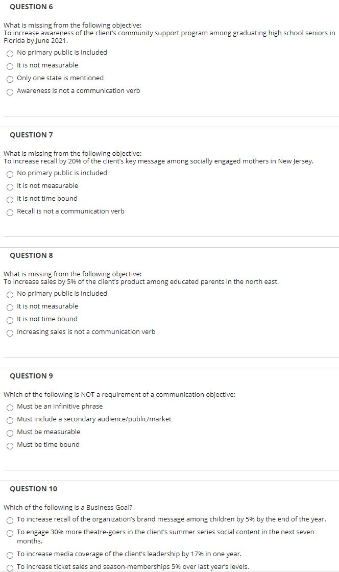 QUESTION 1 Which statement is CORRECT about