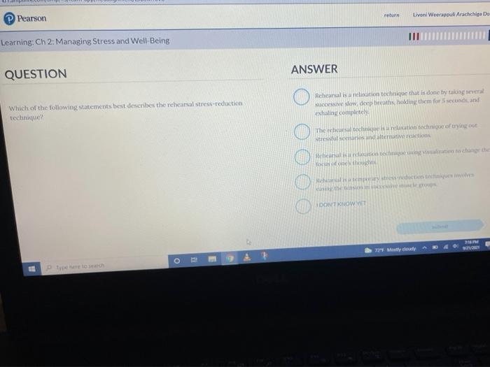 Pearson return Livon Weerpull Arachchie De