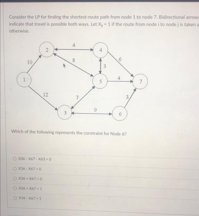 Consider the LP for finding the shortest-route