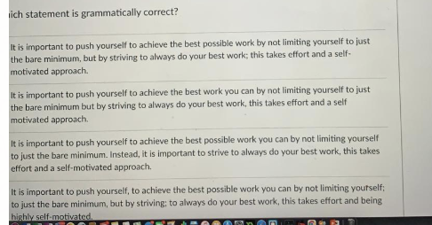 Please answer as many questions as you can (I