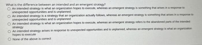 What is the difference between an intended and an