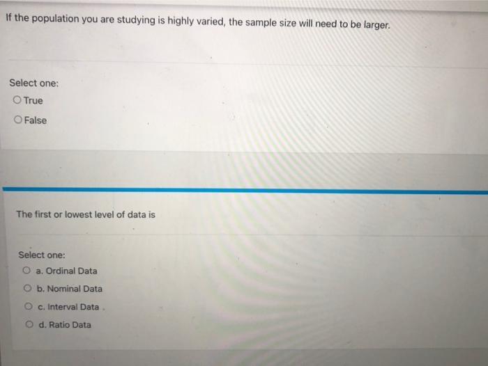 Convenience Sampling refers to Select one: a
