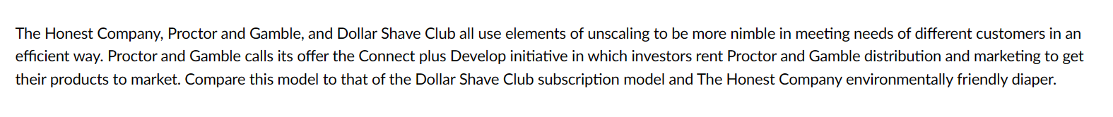 The Honest Company, Proctor and Gamble, and
