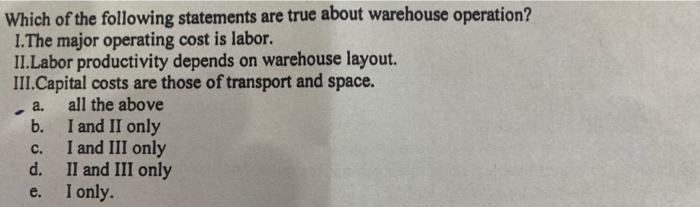 Which of the following statements are true about