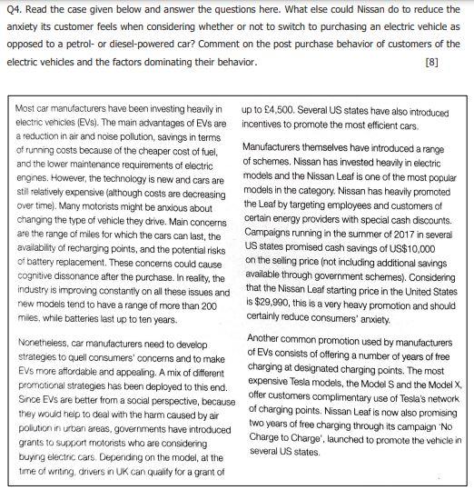 Q4. Read the case given below and answer the