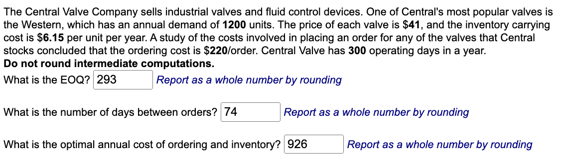 The Central Valve Company sells industrial valves