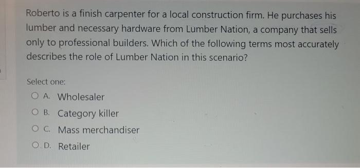 Roberto is a finish carpenter for a local