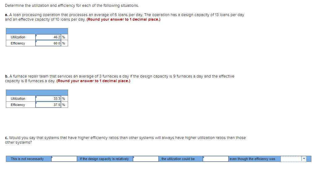 please just answer the last the C question