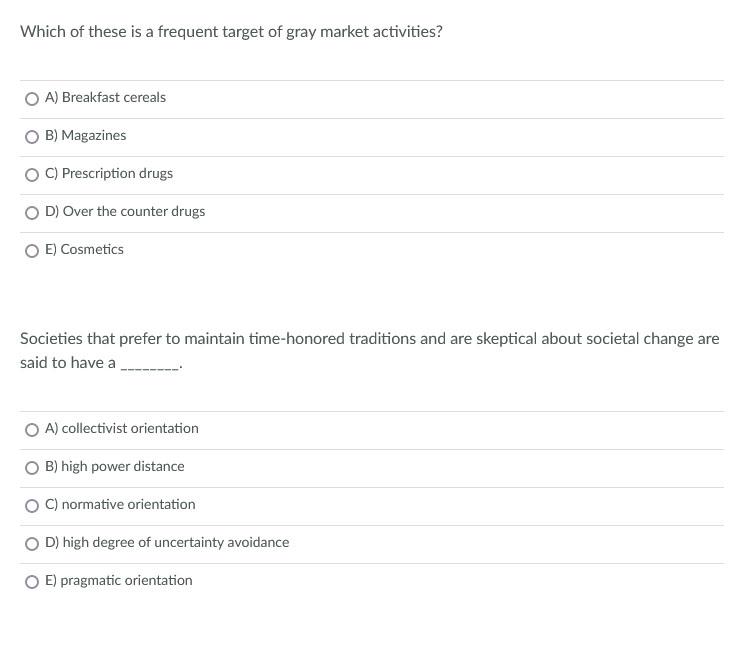 Which of these is a frequent target of gray