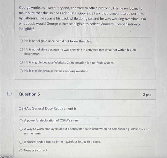 George works as a secretary and, contrary to