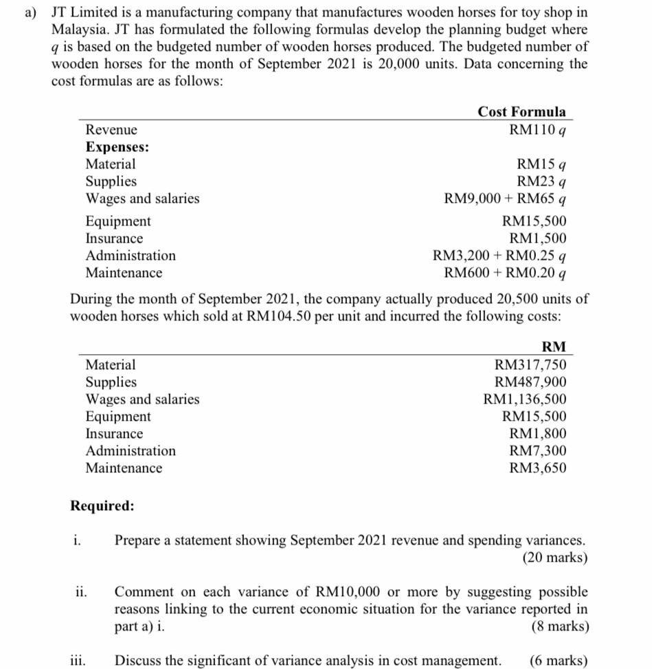 fulfill the marks stated, calculation workings