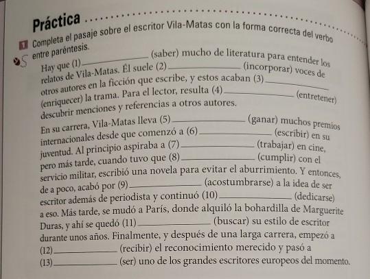 I know this is a Spanish question but I need help