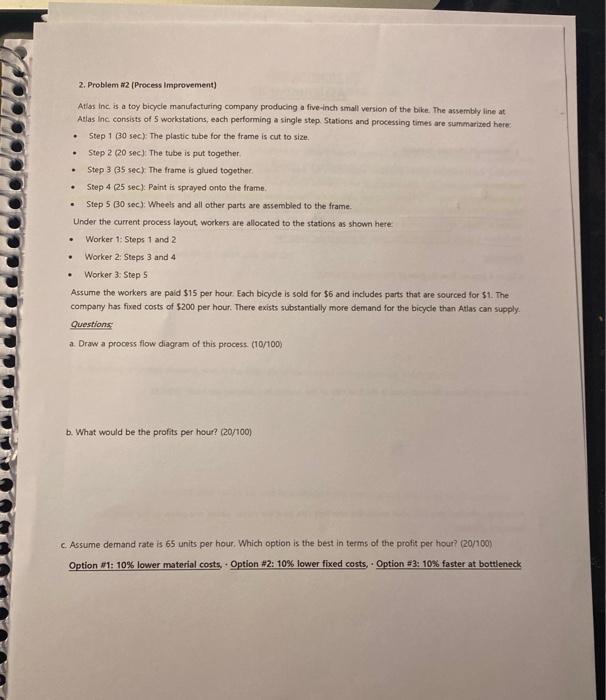 please write out directions and explanations 2.