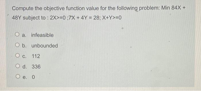 Q28 Compute the objective function value for the