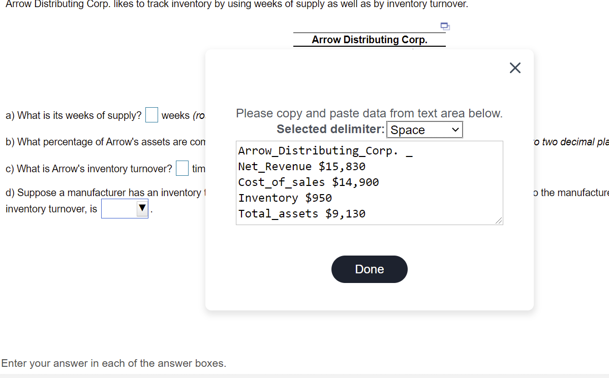 Arrow Distributing Corp. likes to track inventory