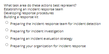 What task area do these actions best represent?