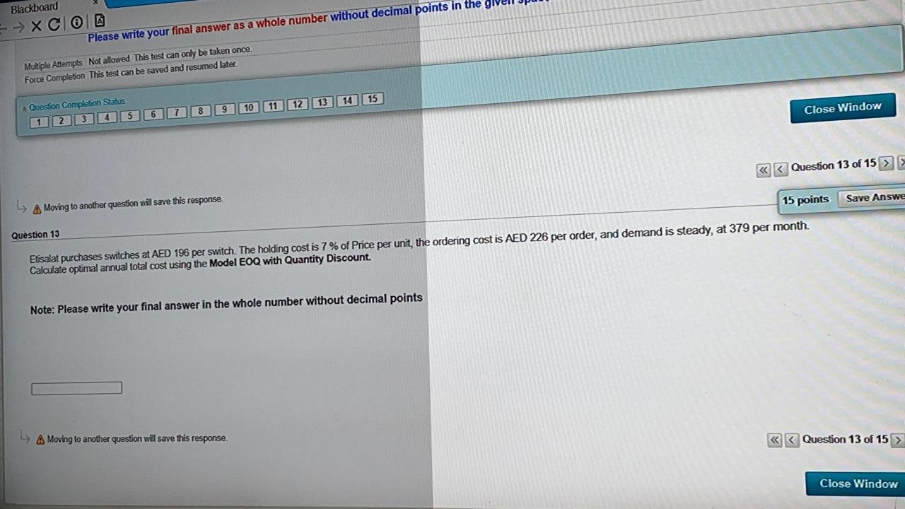 Blackboard --> XCO Please write your final answer