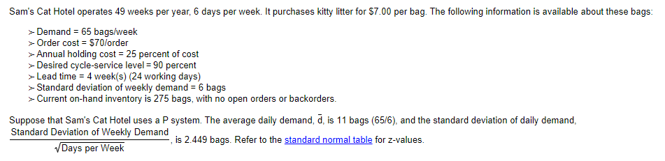 Sam's Cat Hotel operates 49 weeks per year, 6