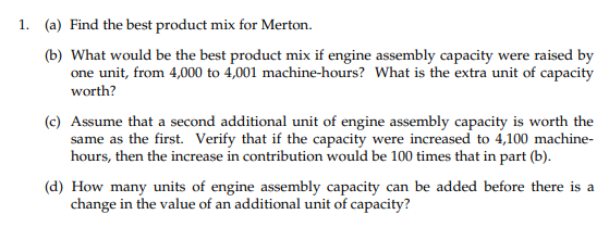 Production Possibilities and Standard Costs The