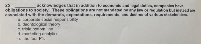 25 acknowledges that in addition to economic and