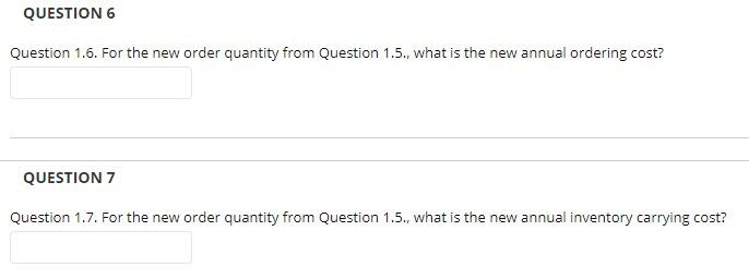 QUESTION 1 Problem 1. A Target store orders die