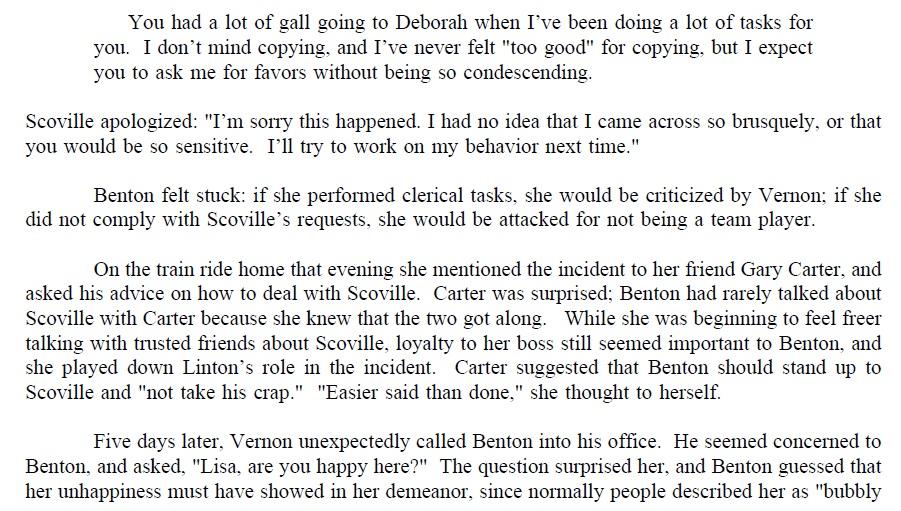 Lisa Benton (A) Case Study (OB, HR Management and