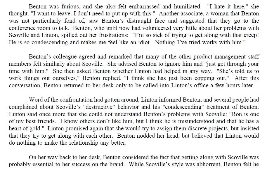 Lisa Benton (A) Case Study (OB, HR Management and