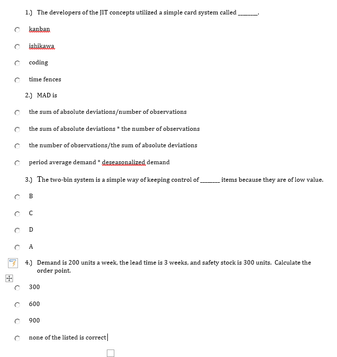 1.) The developers of the JIT concepts utilized a