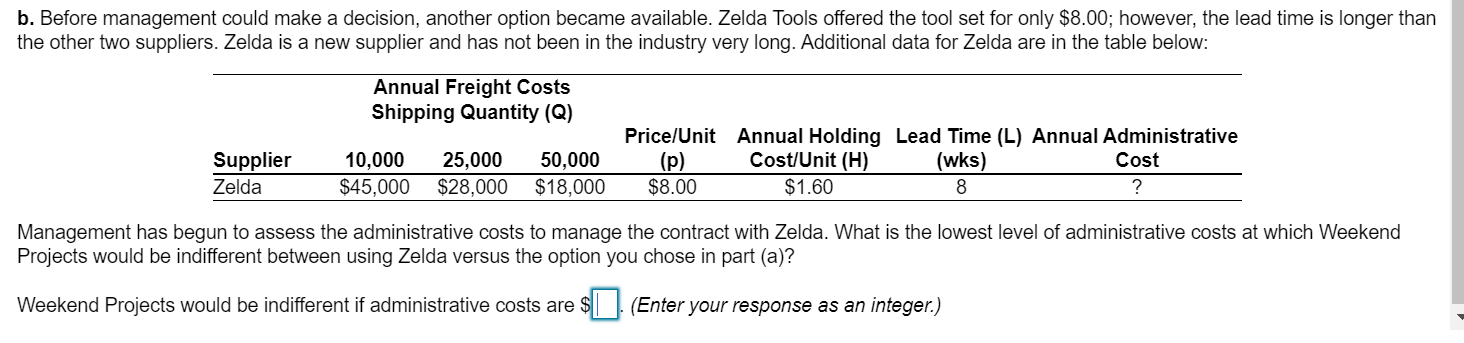 please help with part b the occasional