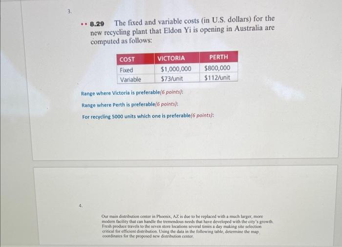 Part A 1. Time from when a customer places an