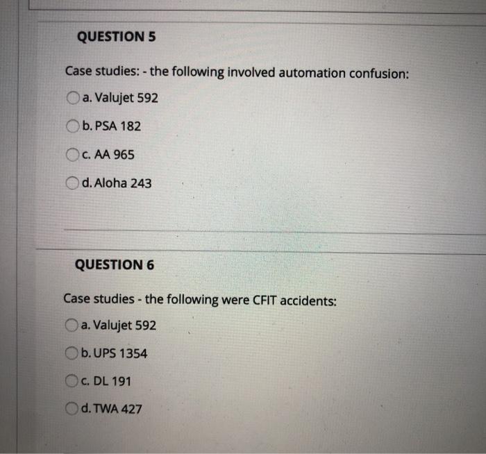 QUESTION 1 The NTSB found the flight instructor