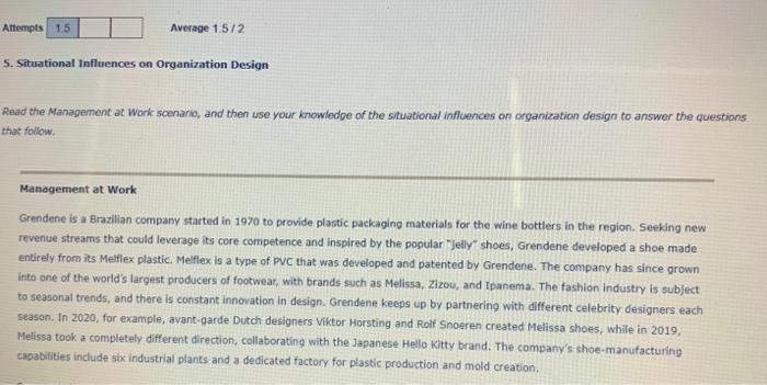 Attempts 1.5 Average 1.5/2 S. Situational