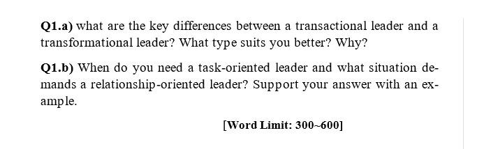 Q1.a) what are the key differences between a