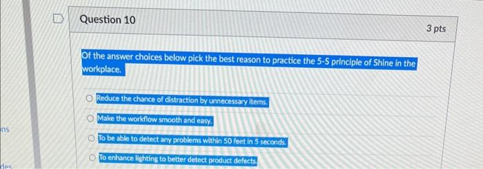 Of the answer choices below pick the best reason