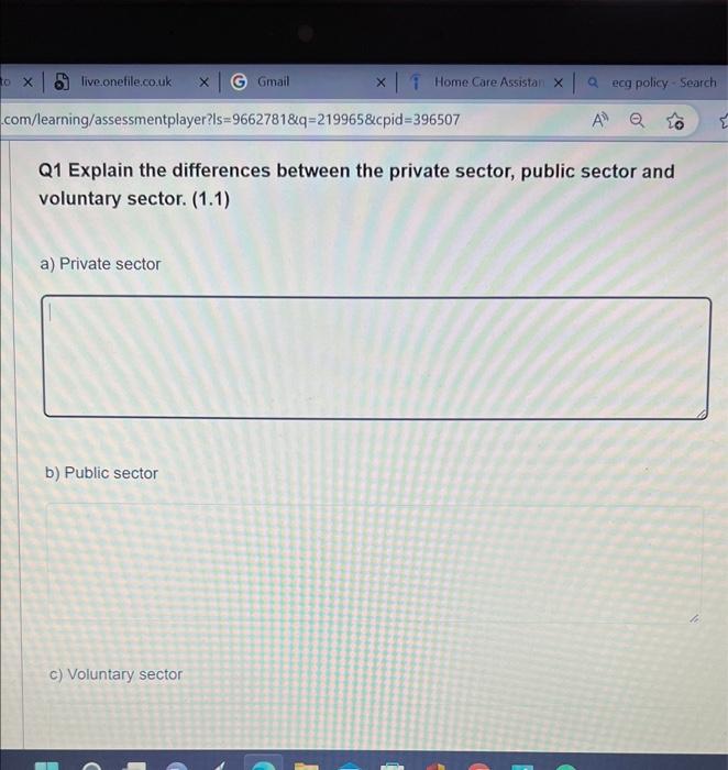 business Adminstration Q1 Explain the differences
