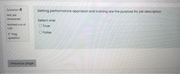 just answers Question 4 Setting performance