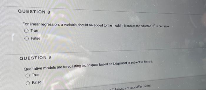 For linear regression, a variable should be added