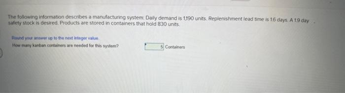 The following information describes a