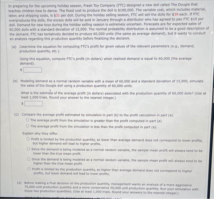 In preparing for the upcoming holiday season,