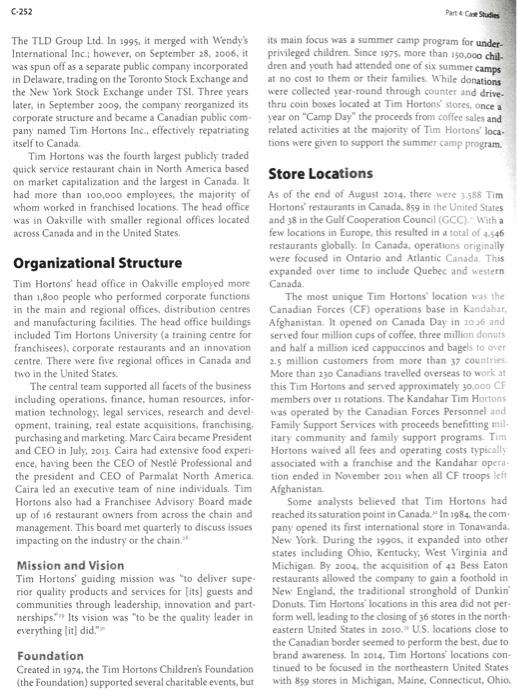 1- Company's History 2- What is Horton's vision