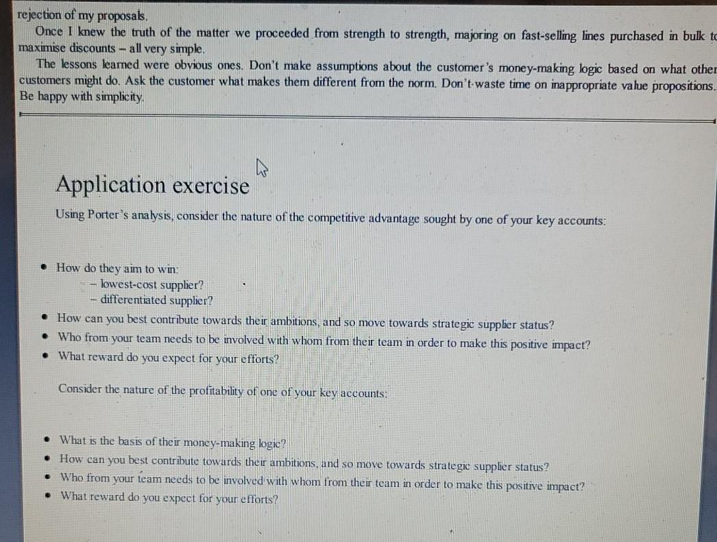 rejection of my proposals. Once I knew the truth