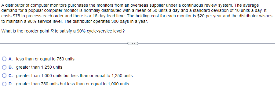 show work A distributor of computer monitors
