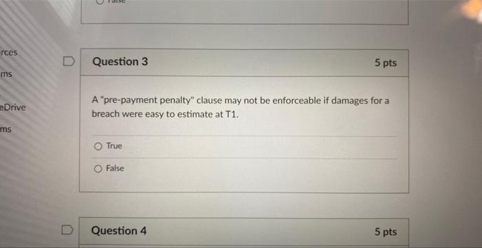 A "pre-payment penalty" clause may not be