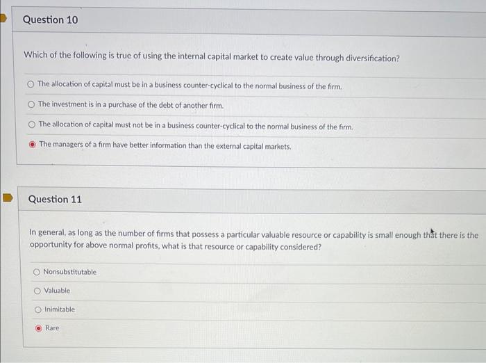 10&11 Which of the following is true of using the