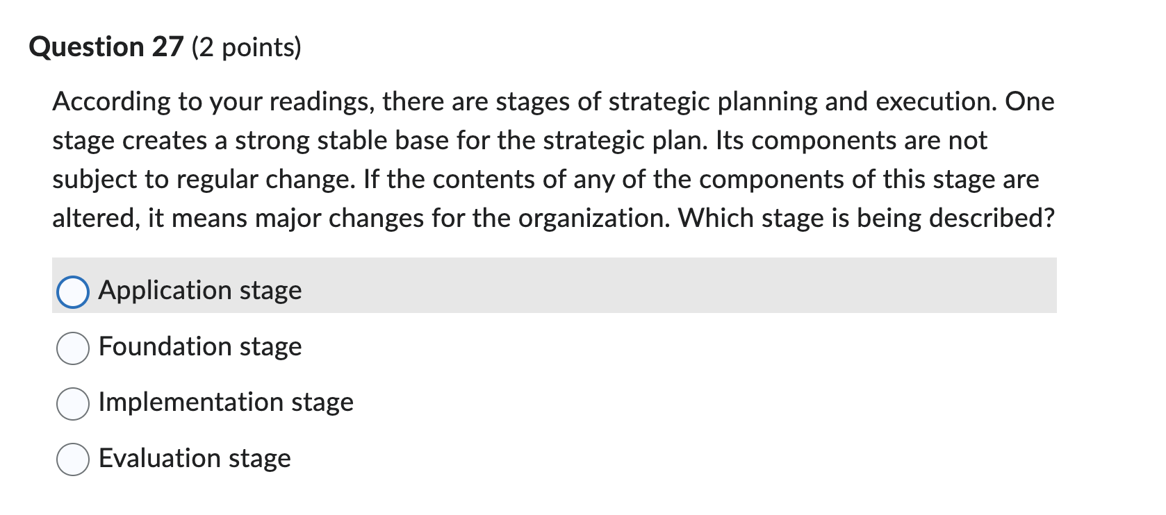 According to your readings, there are stages of