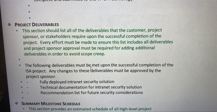 3- Prepare a draft project charter and an