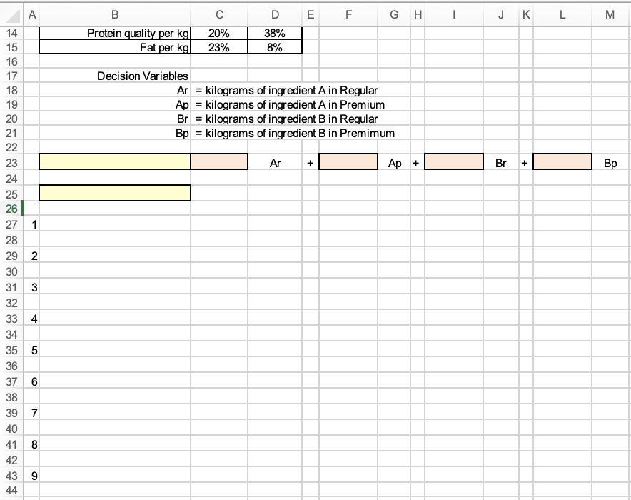 This problem must be typed (in Excel). Ensure to