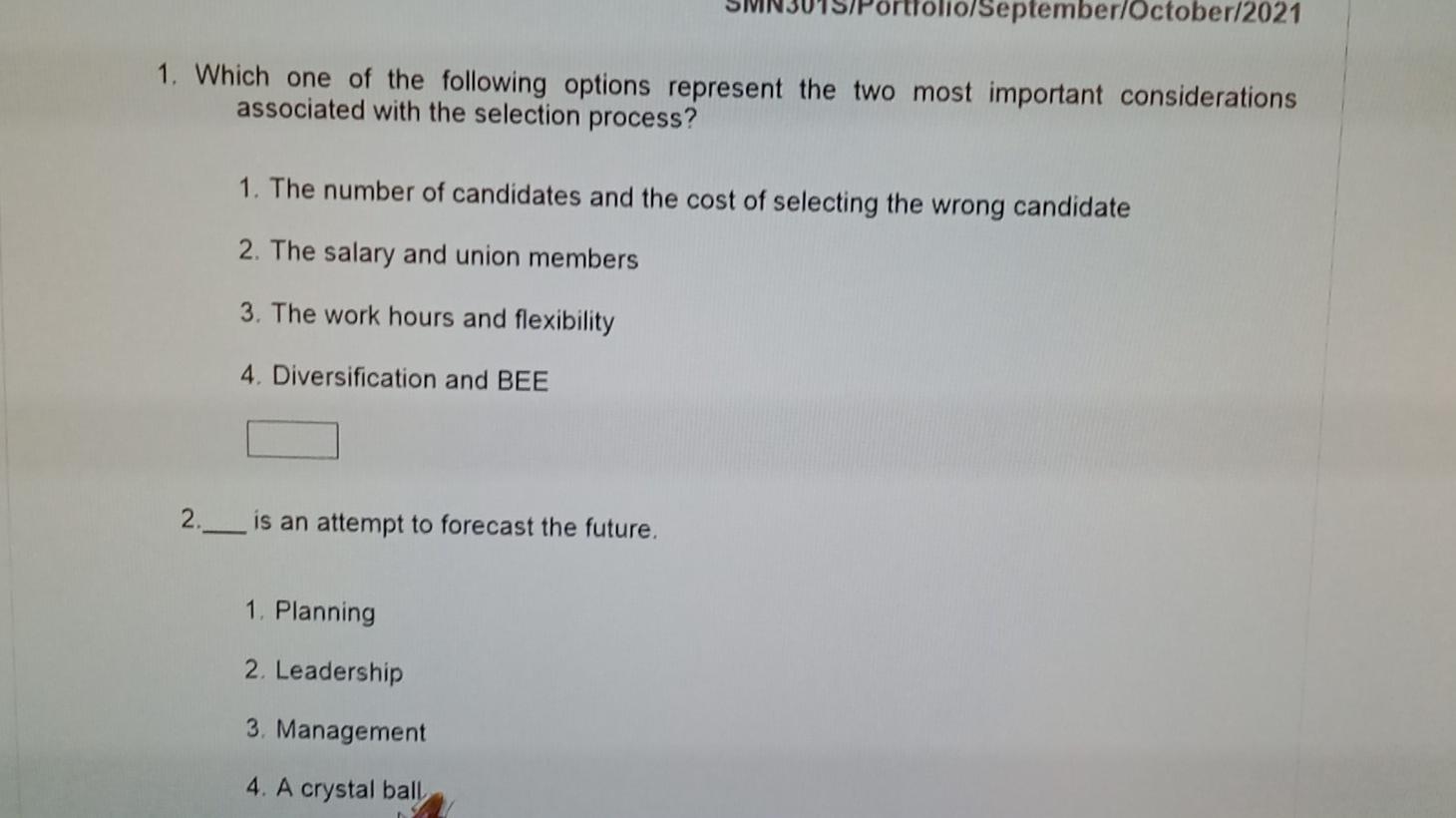 folio/September/October/2021 1. Which one of the