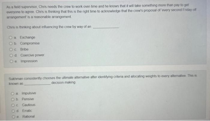 If you want to make use of the contingency of