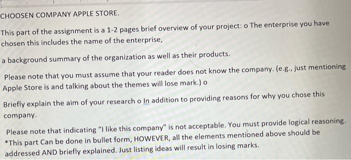 the choosen company of APPLE STORE Background